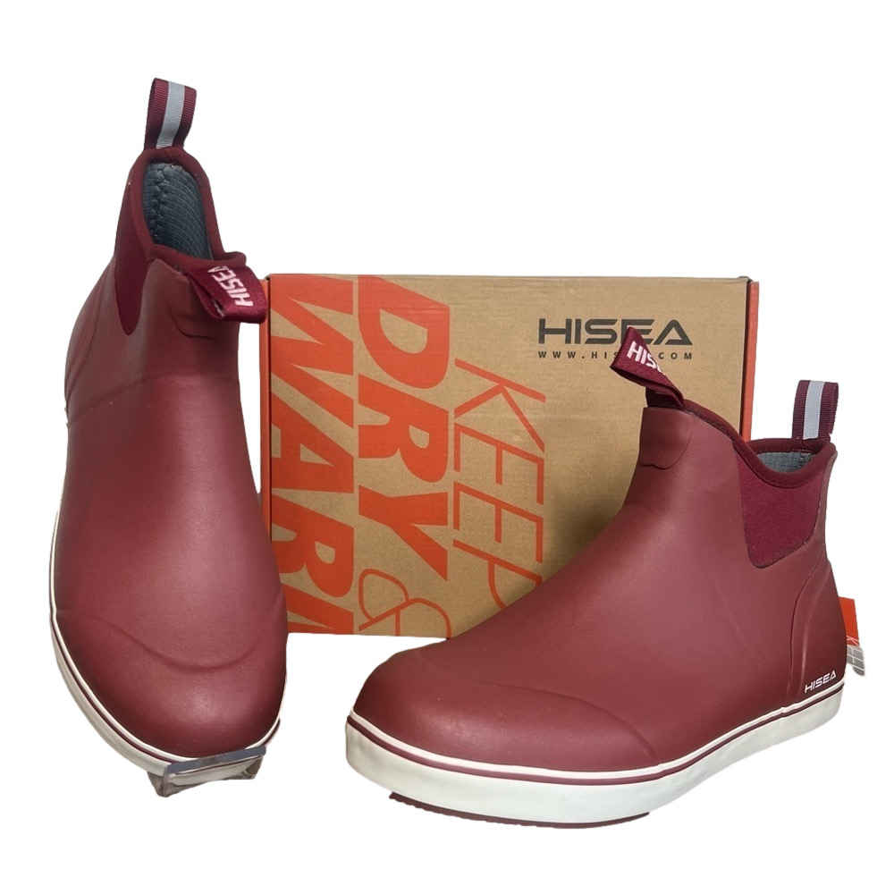 HISEA Red Brick Women's Ankle Deck Boot Size 11 #B1521